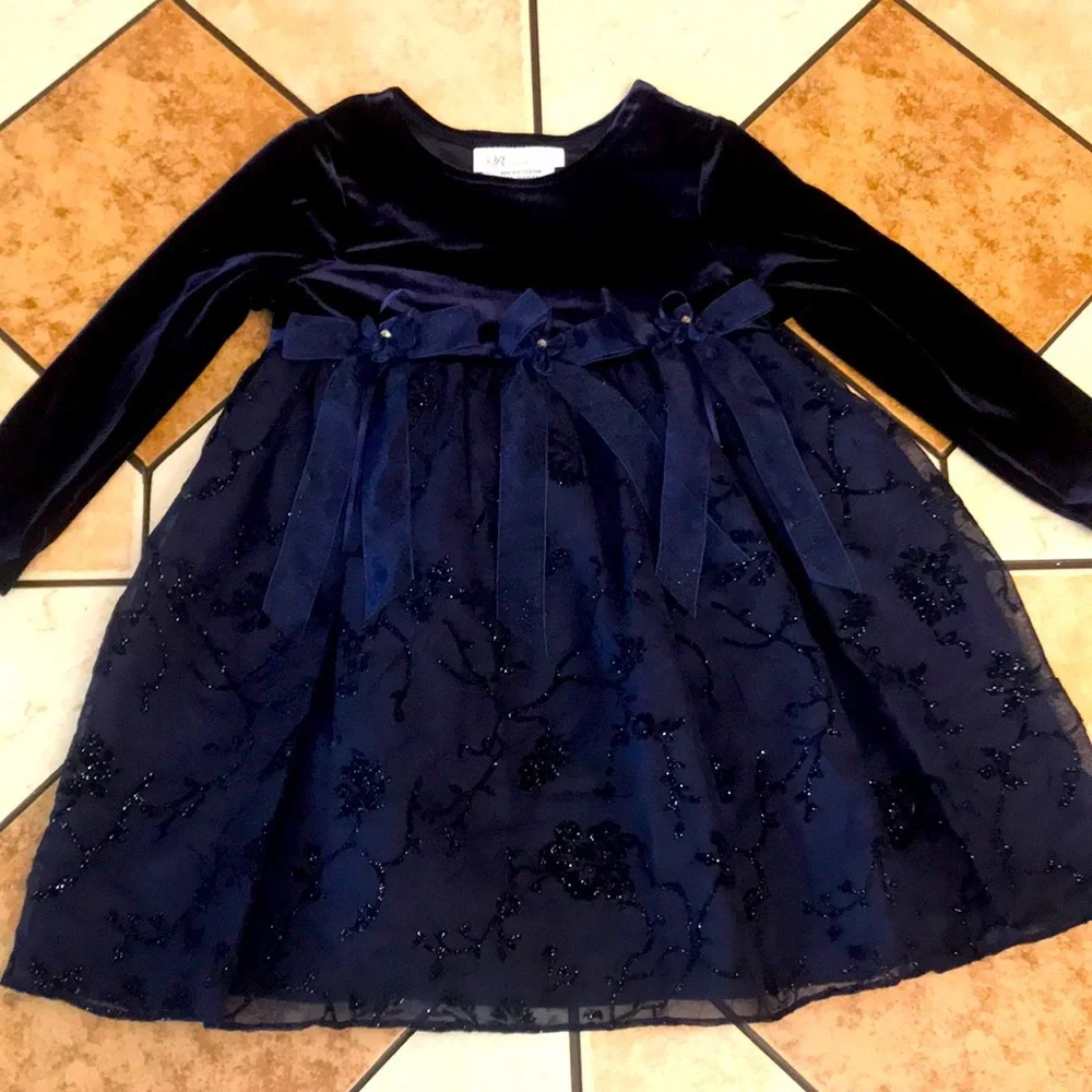 Bonnie Jean babygirl toddler‎ all over lace dress size 2t